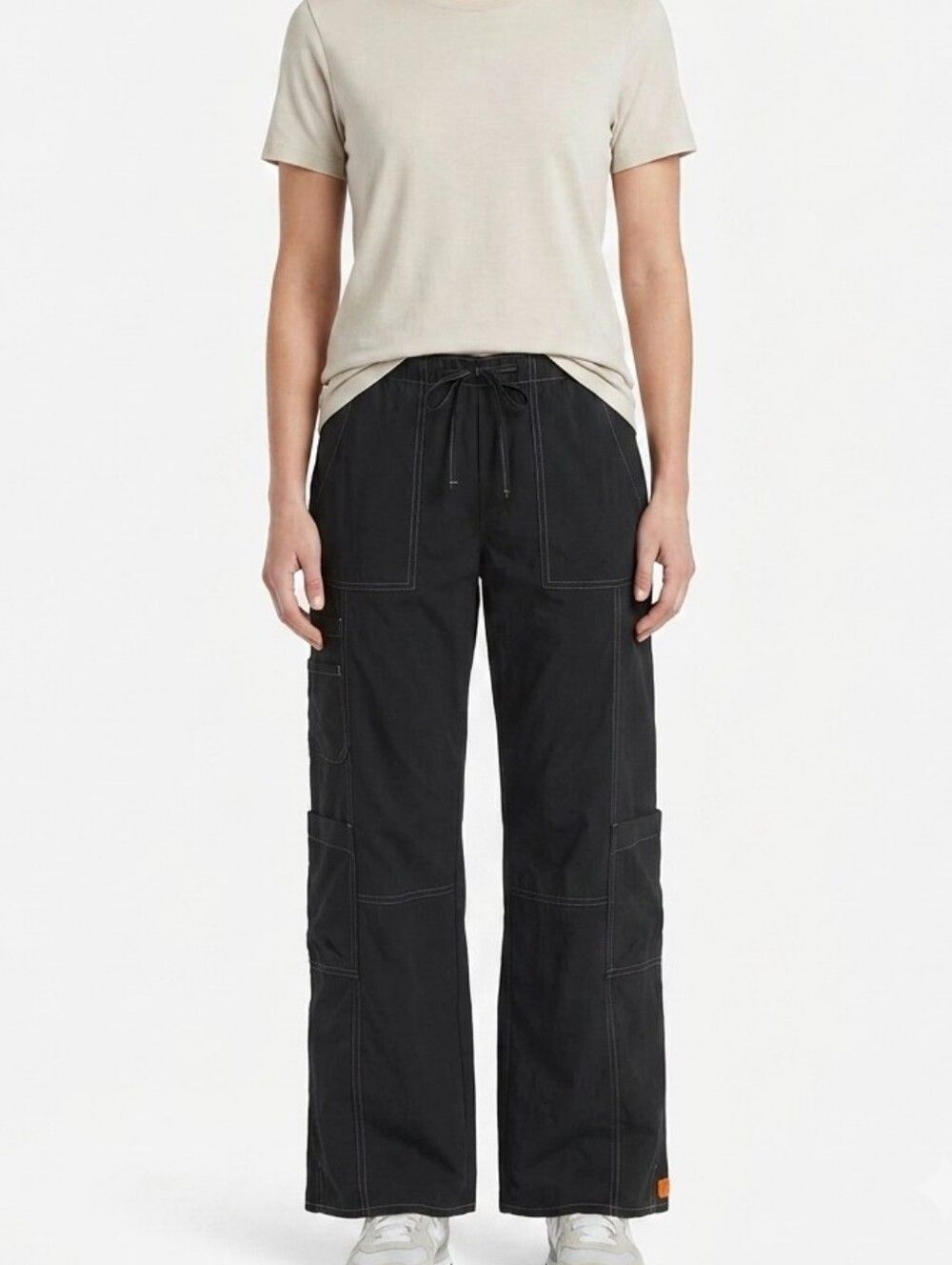 Lucy Activewear Black Cargo Utility Pants Medium Short Nylon Spandex Gorpcore